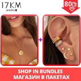 17KM Fashion Multilayer Gold Eyes Necklace