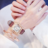 Square Luxury Diamond Women Watches