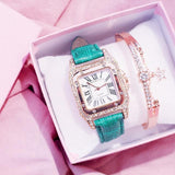 Square Luxury Diamond Women Watches