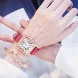 Square Luxury Diamond Women Watches