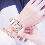 Square Luxury Diamond Women Watches