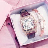 Square Luxury Diamond Women Watches